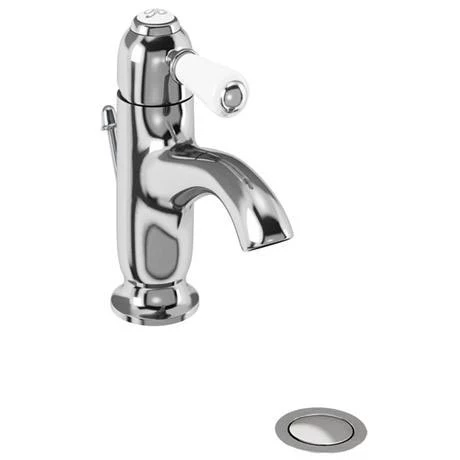 Burlington Chelsea Curved Mono Basin Mixer Tap with Pop Up Waste - CH22 1 Burlington Chelsea Curved Mono Basin Mixer Tap with Pop Up Waste - CH22