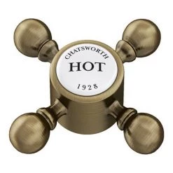 Chatsworth 1928 Antique Brass Wall Mounted Crosshead Basin Mixer Tap 7 Chatsworth 1928 Antique Brass Wall Mounted Crosshead Basin Mixer Tap -Basin Taps Shop CHWMBASBRA d3 460