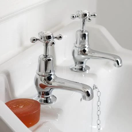 Burlington Claremont - Chrome 3" Basin Taps - CL1 3 Burlington Claremont - Chrome 3" Basin Taps - CL1 - Image 3
