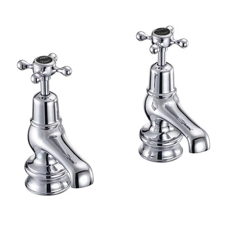 Burlington Claremont Regent Black Basin Taps 3" 1 Burlington Claremont Regent Black Basin Taps 3"