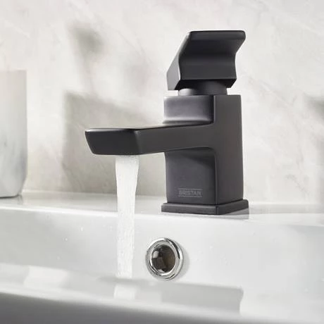 Bristan Cobalt Black Mono Basin Mixer with Clicker Waste 4 Bristan Cobalt Black Mono Basin Mixer with Clicker Waste - Image 4