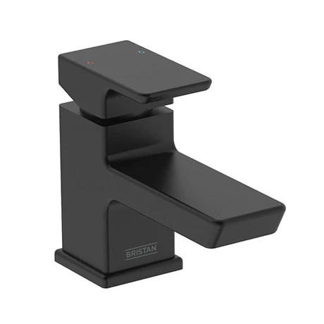 Bristan Cobalt Black Mono Basin Mixer with Clicker Waste 1 Bristan Cobalt Black Mono Basin Mixer with Clicker Waste