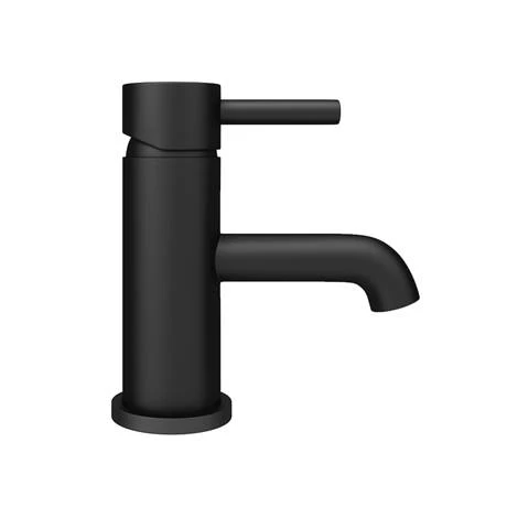 Arezzo Round Matt Black Basin Mono Mixer Tap 4 Arezzo Round Matt Black Basin Mono Mixer Tap - Image 4