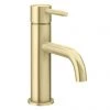 Arezzo Round Brushed Brass Basin Mono Mixer Tap