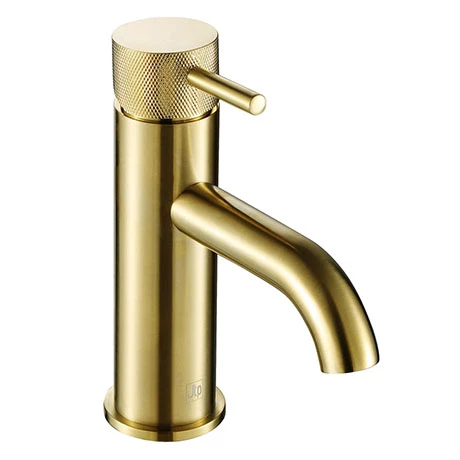 JTP Vos Brushed Brass Single Lever Basin Mixer with Designer Handle 1 JTP Vos Brushed Brass Single Lever Basin Mixer with Designer Handle