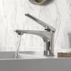Hudson Reed Drift Mono Basin Mixer + Waste - DRI305 -Basin Taps Shop DRI305 D2 460
