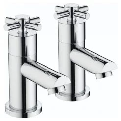 Bristan - Decade Contemporary Basin Taps - Chrome - DX-1/2-C