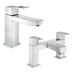 Grohe Eurocube Tap Package (Bath + Basin Tap)
