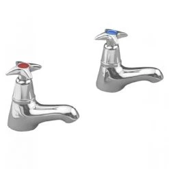 Franke F1080 Basin Taps with Crosshead Handles