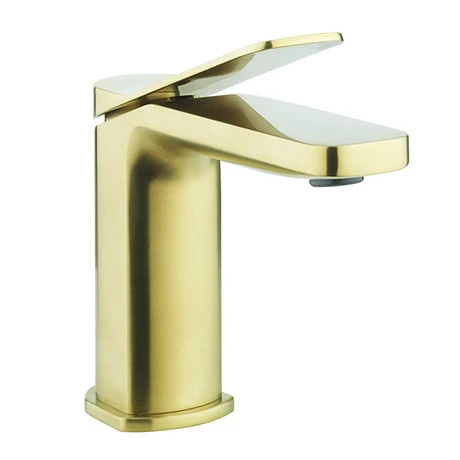 Crosswater Glide II Brushed Brass Mono Basin Mixer - GD110DNF 1 Crosswater Glide II Brushed Brass Mono Basin Mixer - GD110DNF