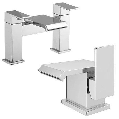 Glacier Modern Tap Package (Bath + Basin Tap) 1 Glacier Modern Tap Package (Bath + Basin Tap)