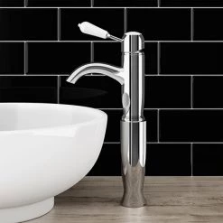 Basin Taps Shop 6 Lancaster Traditional Chrome Tall Mono Basin Mixer