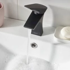 Bristan Hourglass Black Mono Basin Mixer with Clicker Waste 9 Bristan Hourglass Black Mono Basin Mixer with Clicker Waste -Basin Taps Shop HOU BAS BLK D3 460