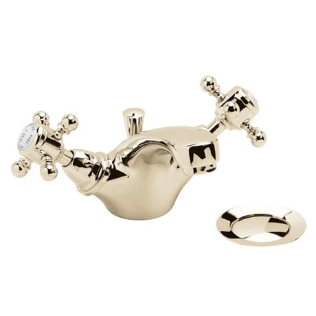 Heritage - Hartlebury Mono Basin Mixer with Pop-up Waste - Vintage Gold - THRG04 1 Heritage - Hartlebury Mono Basin Mixer with Pop-up Waste - Vintage Gold - THRG04
