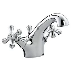 Bristan - Colonial Mono Basin Mixer w/ Pop Up Waste - Chrome Plated - K-BAS-C