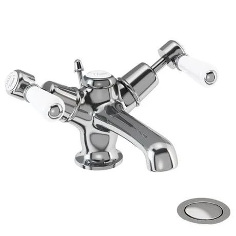 Burlington Kensington - Chrome Basin Mixer Tap with Pop Up Waste - KE4 2 Burlington Kensington - Chrome Basin Mixer Tap with Pop Up Waste - KE4 - Image 2