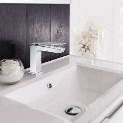 Crosswater Zero 3 Monobloc Basin Mixer - ZR03_110DNC 5 Crosswater Zero 3 Monobloc Basin Mixer - ZR03_110DNC -Basin Taps Shop KH03 110DNC D2 460