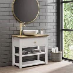 Lancaster Traditional Brushed Brass Tall Mono Basin Mixer 7 Lancaster Traditional Brushed Brass Tall Mono Basin Mixer -Basin Taps Shop LBB8T d3 460