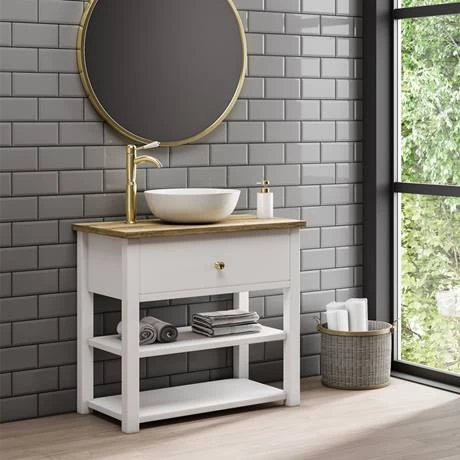 Lancaster Traditional Brushed Brass Tall Mono Basin Mixer 3 Lancaster Traditional Brushed Brass Tall Mono Basin Mixer - Image 3