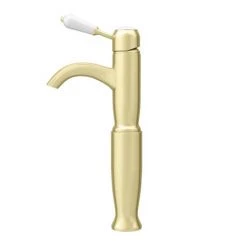 Lancaster Traditional Brushed Brass Tall Mono Basin Mixer 9 Lancaster Traditional Brushed Brass Tall Mono Basin Mixer -Basin Taps Shop LBB8T d4 460