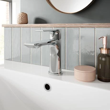 Nuie Limit Mono Basin Mixer with Push Button Waste - LIM305 2 Nuie Limit Mono Basin Mixer with Push Button Waste - LIM305 - Image 2