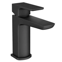 Mileto Modern Matt Black Basin Tap