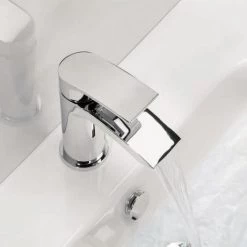 Crosswater Flow Monobloc Basin Mixer inc. Waste MBFW110P+ -Basin Taps Shop MBFW110N D1 460