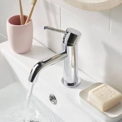 Bristan Mila Chrome Mono Basin Mixer with Clicker Waste 7 Bristan Mila Chrome Mono Basin Mixer with Clicker Waste -Basin Taps Shop MI BAS C D3 460