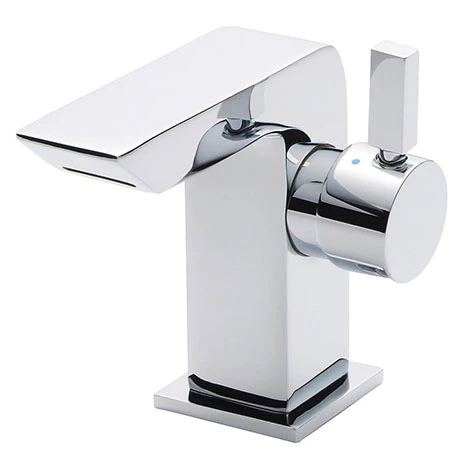 Nuie Mini Side Action Waterfall Mono Basin Mixer inc. Waste - Chrome - MIN365 1 Nuie Mini Side Action Waterfall Mono Basin Mixer inc. Waste - Chrome - MIN365