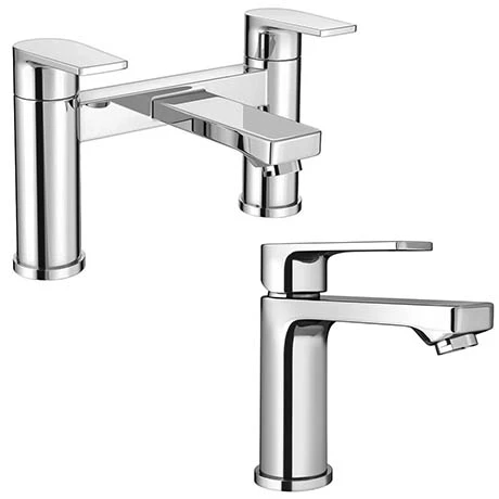 Monza Round Tap Package (Bath + Basin Tap) 1 Monza Round Tap Package (Bath + Basin Tap)