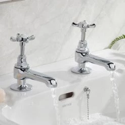 Bristan 1901 Basin Taps - Chrome 6 Bristan 1901 Basin Taps - Chrome -Basin Taps Shop N 12 C CD D2 460