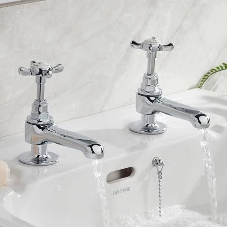 Bristan 1901 Basin Taps - Chrome 3 Bristan 1901 Basin Taps - Chrome - Image 3
