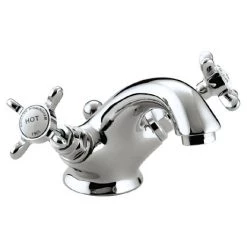 Bristan 1901 Traditional Basin Mixer Tap inc. Pop-up Waste - Chrome - N-BAS-C-CD