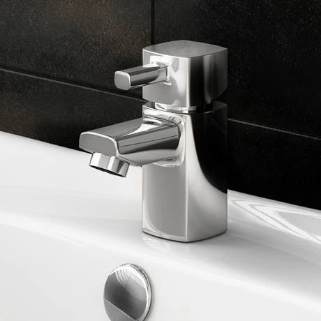 Neo Minimalist Cloakroom Mono Basin Mixer Tap Chrome 2 Neo Minimalist Cloakroom Mono Basin Mixer Tap Chrome - Image 2