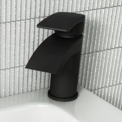 Nexus Matt Black Basin Mixer Tap 11 Nexus Matt Black Basin Mixer Tap -Basin Taps Shop NEX05K d7 460