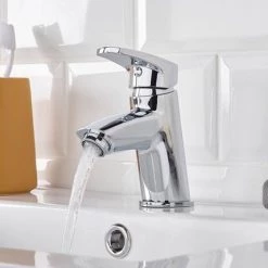 Bristan Orta Basin Mixer with Clicker Waste - Chrome - OR-BAS-C -Basin Taps Shop OR BAS C.ai1 460
