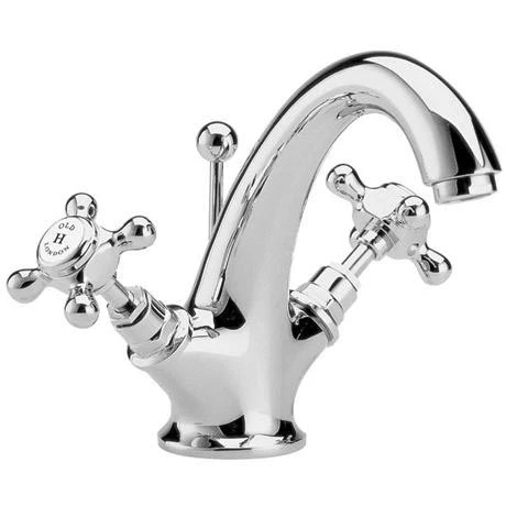 Old London - Chrome Edwardian Mono Basin Mixer with Pop-Up Waste - LDN315 1 Old London - Chrome Edwardian Mono Basin Mixer with Pop-Up Waste - LDN315