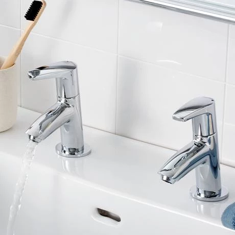 Bristan - Orta Basin Taps - Chrome - OR-1/2-C 2 Bristan - Orta Basin Taps - Chrome - OR-1/2-C - Image 2