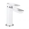 Crosswater Pier Monobloc Basin Mixer - White - PI110DNW