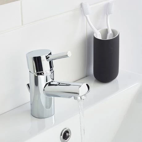 Bristan - Prism Contemporary Basin Mixer with Pop-up Waste - Chrome - PM-BAS-C 2 Bristan - Prism Contemporary Basin Mixer with Pop-up Waste - Chrome - PM-BAS-C - Image 2