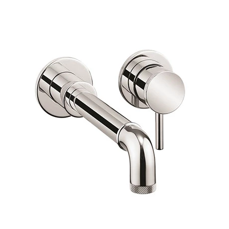 Crosswater MPRO Industrial Wall Mounted 2 Hole Set Basin Mixer - Chrome - PRI120WNC 1 Crosswater MPRO Industrial Wall Mounted 2 Hole Set Basin Mixer - Chrome - PRI120WNC