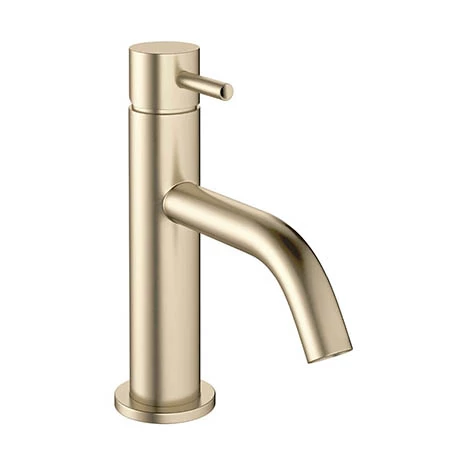 Crosswater MPRO Monobloc Basin Mixer - Brushed Brass - PRO110DNF 1 Crosswater MPRO Monobloc Basin Mixer - Brushed Brass - PRO110DNF