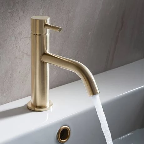 Crosswater MPRO Monobloc Basin Mixer - Brushed Brass - PRO110DNF 2 Crosswater MPRO Monobloc Basin Mixer - Brushed Brass - PRO110DNF - Image 2