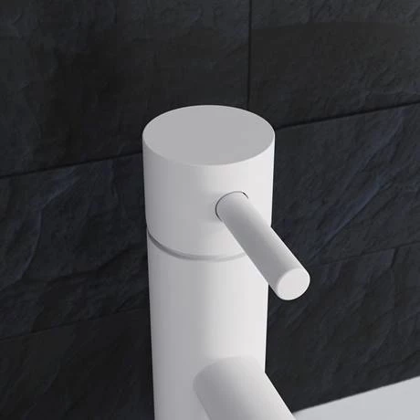 Crosswater MPRO Monobloc Basin Mixer - Matt White - PRO110DNW+ 3 Crosswater MPRO Monobloc Basin Mixer - Matt White - PRO110DNW+ - Image 3