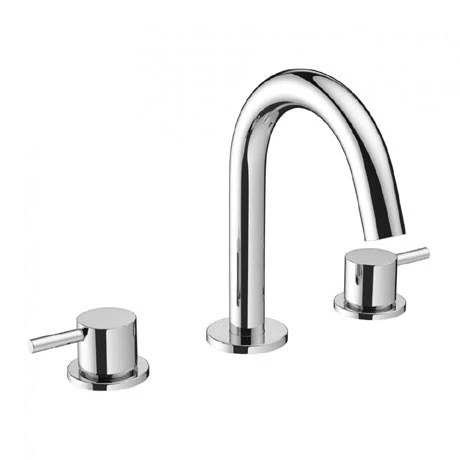 Crosswater MPRO Deck Mounted 3 Hole Set Basin Mixer - Chrome - PRO135DNC 1 Crosswater MPRO Deck Mounted 3 Hole Set Basin Mixer - Chrome - PRO135DNC