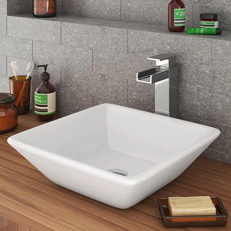 Monza Waterfall High Rise Mono Basin Mixer Tap 2 Monza Waterfall High Rise Mono Basin Mixer Tap - Image 2