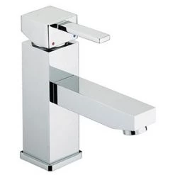 Bristan - Quadrato Basin Mixer with Eco-Click (no waste) - Chrome - QD-EBASNW-C