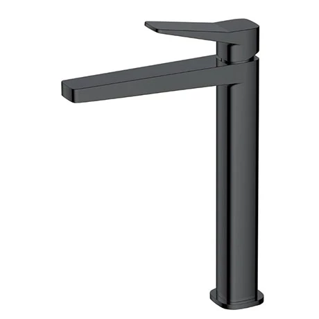 RAK Petit Square Tall Basin Mixer Tap Matt Black - RAKPES3003B 1 RAK Petit Square Tall Basin Mixer Tap Matt Black - RAKPES3003B
