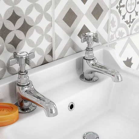 Regent Traditional Basin and Bath Taps - Chrome 2 Regent Traditional Basin and Bath Taps - Chrome - Image 2