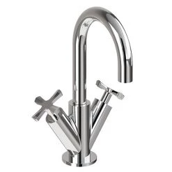 Burlington Riviera Art Deco Chrome Mono Basin Mixer